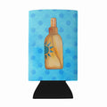 Message in a Bottle Blue Polkadot Wine Bottle Hugger Gift Sleeve for Standard 750 ml Bottles, Insulated Reusable Fits Mini Shot & Pint Bottles