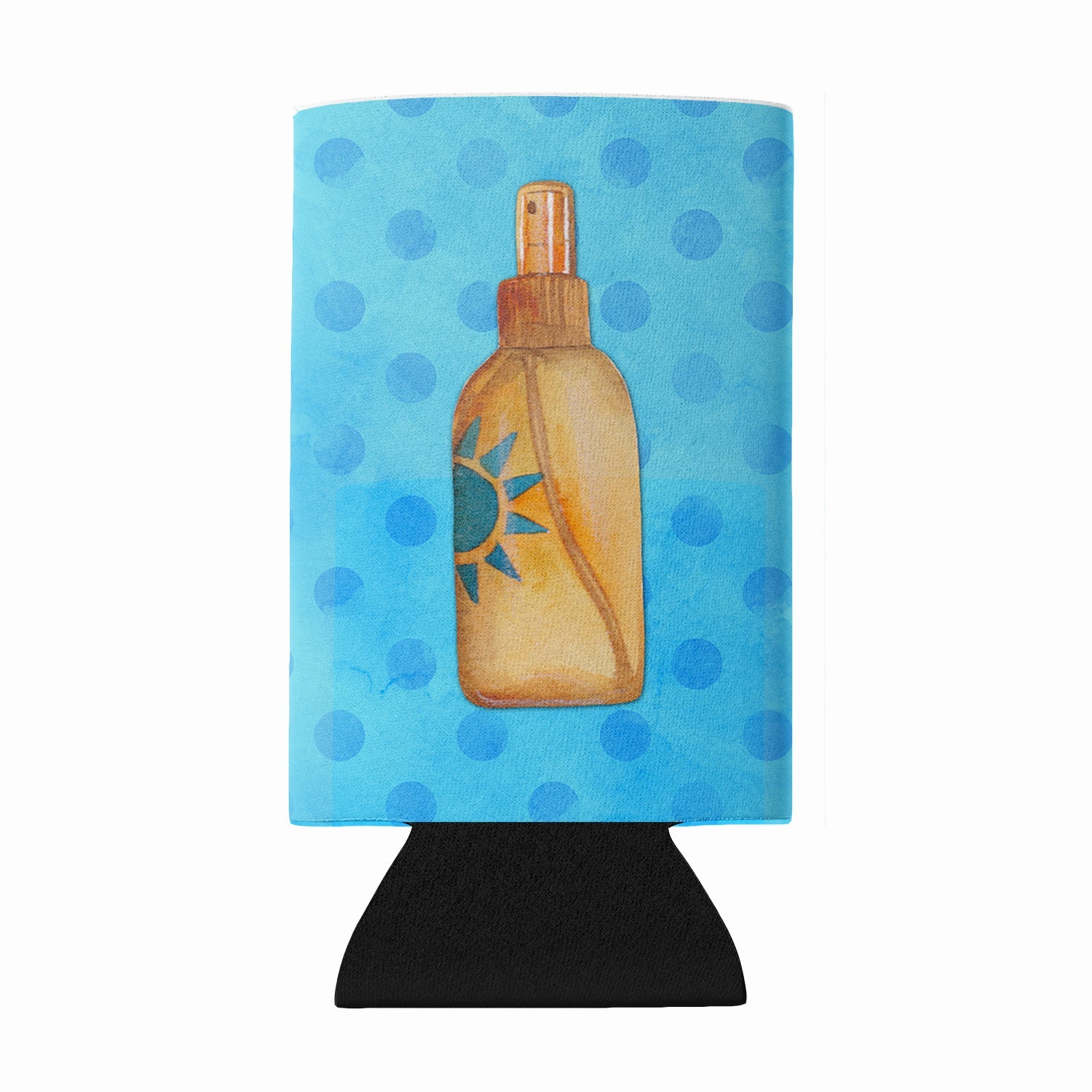 Message in a Bottle Blue Polkadot Wine Bottle Hugger Gift Sleeve for Standard 750 ml Bottles, Insulated Reusable Fits Mini Shot & Pint Bottles