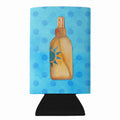 Message in a Bottle Blue Polkadot Slim Can Hugger  Insulated Foam Sleeve for 12 oz Slim Cans, Beer Bottles & Water Bottles, Made in USA