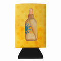 Message in a Bottle Yellow Polkadot Slim Can Hugger  Insulated Foam Sleeve for 12 oz Slim Cans, Beer Bottles & Water Bottles, Made in USA