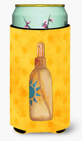 Message in a Bottle Yellow Polkadot Tall Boy Hugger Can Cooler Sleeve Machine Washable Drink Collapsible Insulator Beverage Insulated Holder
