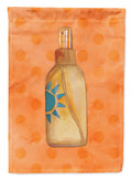 Message in a Bottle Orange Polkadot House Flag 28x40 Porch Sleeve Pole Decorative Outside Yard Banner Artwork Wall Hanging, Polyester