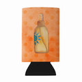 Message in a Bottle Orange Polkadot Wine Bottle Hugger Gift Sleeve for Standard 750 ml Bottles, Insulated Reusable Fits Mini Shot & Pint Bottles