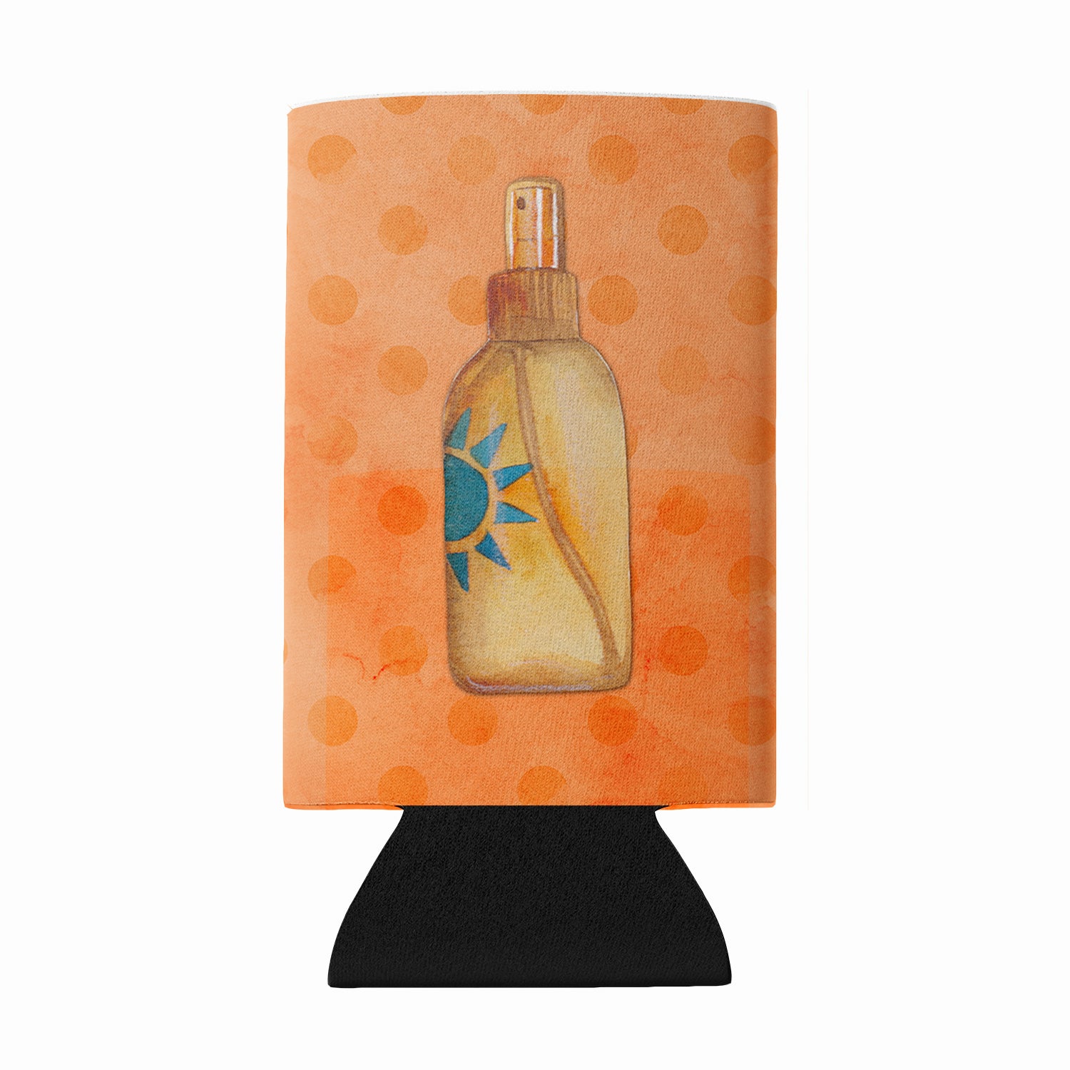 Message in a Bottle Orange Polkadot Wine Bottle Hugger Gift Sleeve for Standard 750 ml Bottles, Insulated Reusable Fits Mini Shot & Pint Bottles