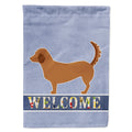 Alpine Dachsbrake Welcome House Flag 28x40 Porch Sleeve Pole Decorative Outside Yard Banner Artwork Wall Hanging, Polyester