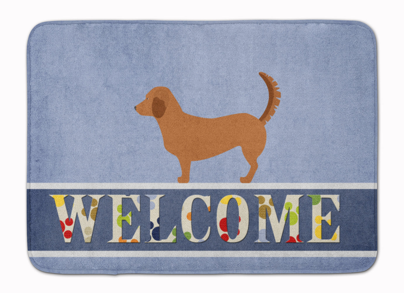 Alpine Dachsbrake Welcome Memory Foam Kitchen Mat Machine Washable Anti-Fatigue Cushion Comfort Bath or Kitchen Rug