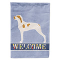 Ariege Pointer Welcome House Flag 28x40 Porch Sleeve Pole Decorative Outside Yard Banner Artwork Wall Hanging, Polyester