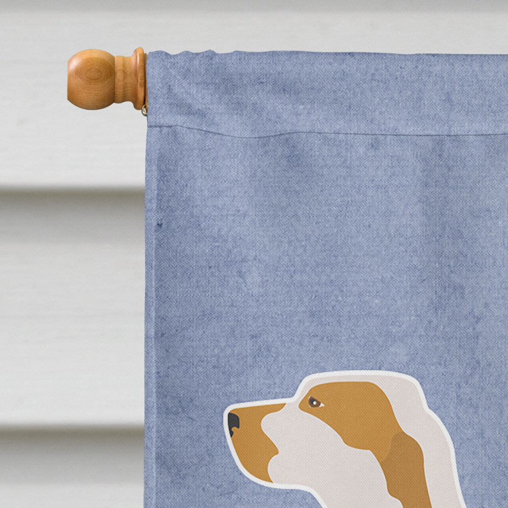 Ariege Pointer Welcome House Flag 28x40 Porch Sleeve Pole Decorative Outside Yard Banner Artwork Wall Hanging, Polyester