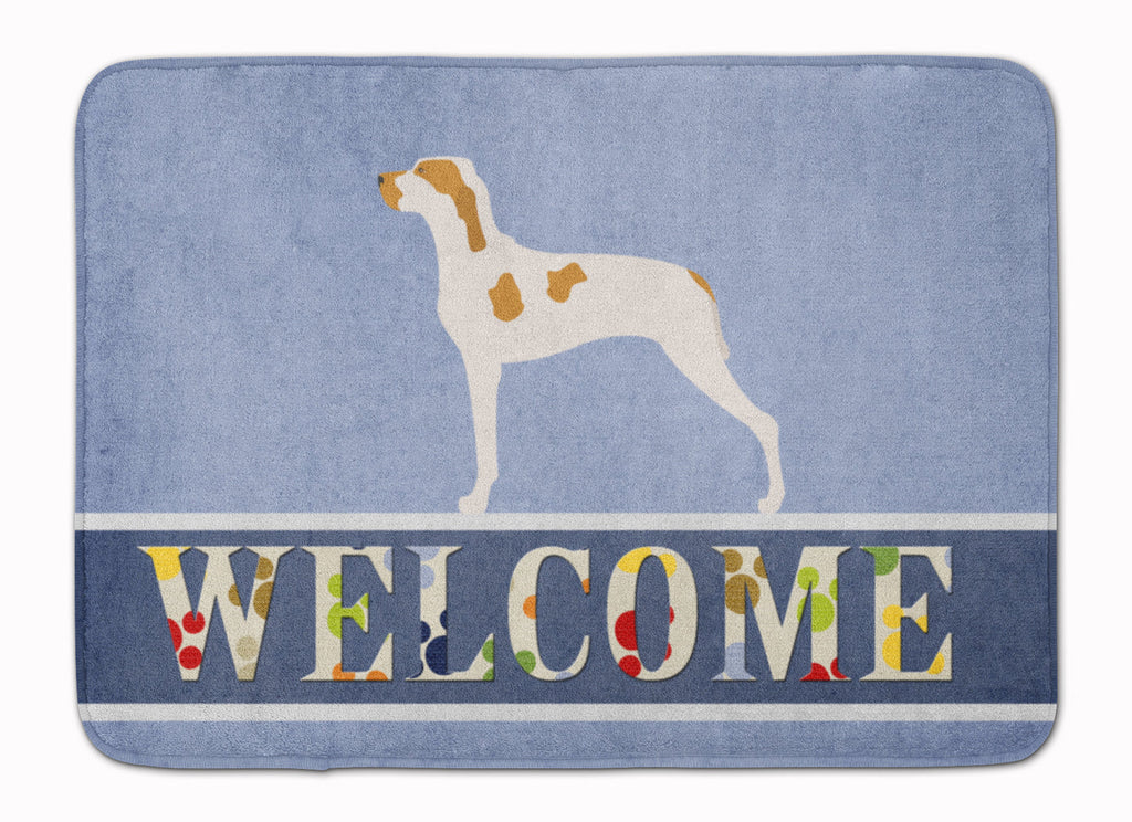 Ariege Pointer Welcome Memory Foam Kitchen Mat Machine Washable Anti-Fatigue Cushion Comfort Bath or Kitchen Rug