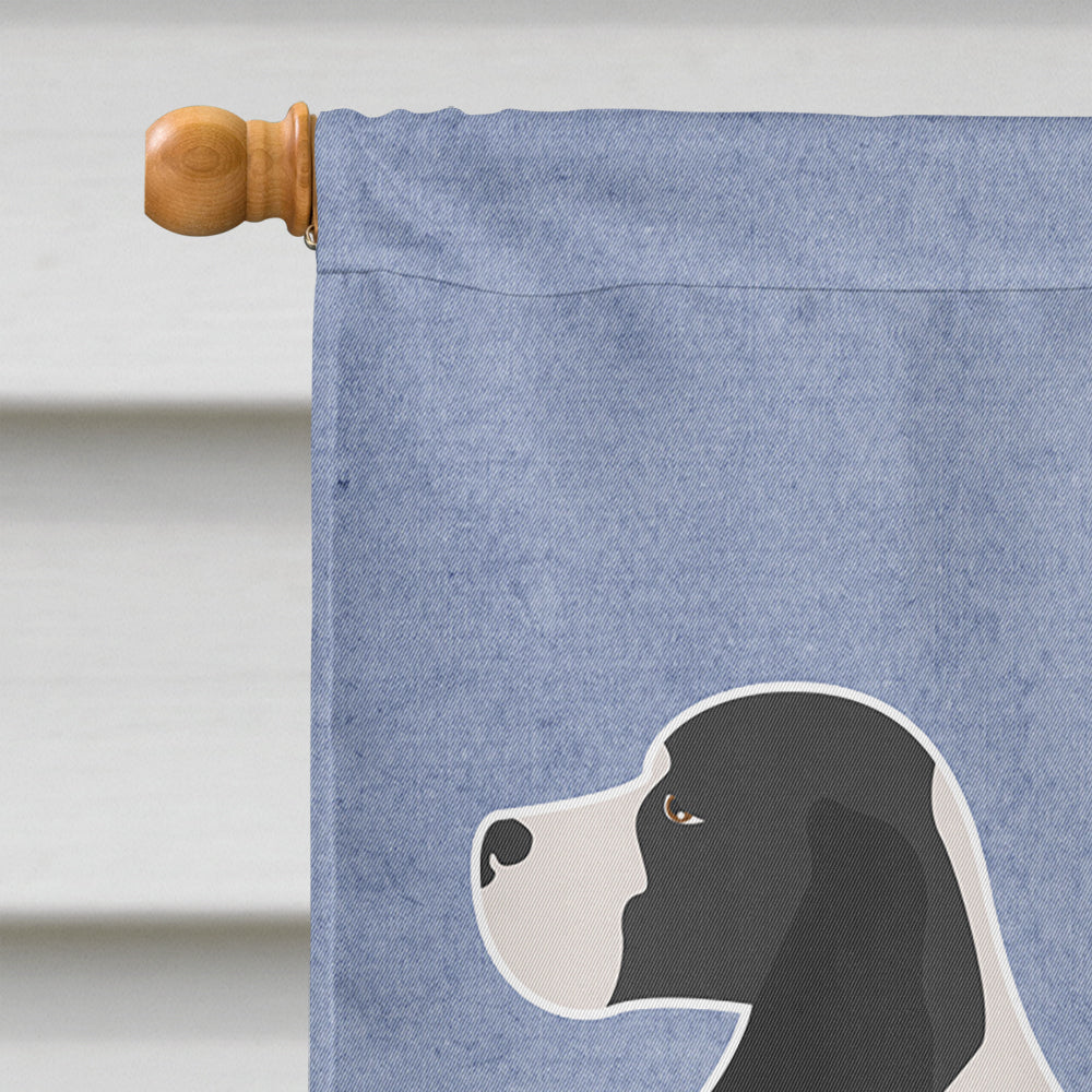 English Springer Spaniel Welcome House Flag 28x40 Porch Sleeve Pole Decorative Outside Yard Banner Artwork Wall Hanging, Polyester