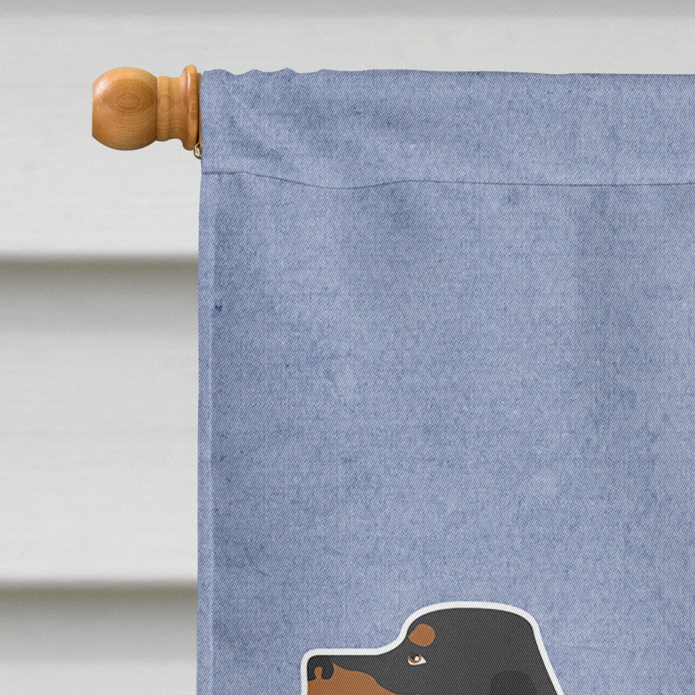 Gordon Setter Welcome House Flag 28x40 Porch Sleeve Pole Decorative Outside Yard Banner Artwork Wall Hanging, Polyester
