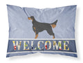 Gordon Setter Welcome Standard Pillowcase Lightweight Super Soft Easy Care Decorative Artwork Pillowcase, Standard