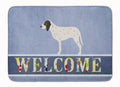 Gascon Saintongeois Welcome Memory Foam Kitchen Mat Machine Washable Anti-Fatigue Cushion Comfort Bath or Kitchen Rug