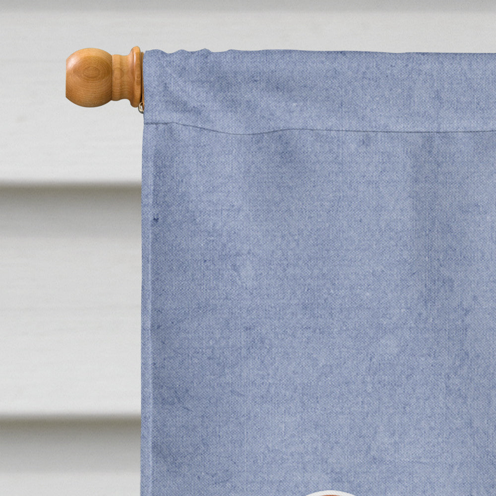 Rhodesian Ridgeback Welcome House Flag 28x40 Porch Sleeve Pole Decorative Outside Yard Banner Artwork Wall Hanging, Polyester