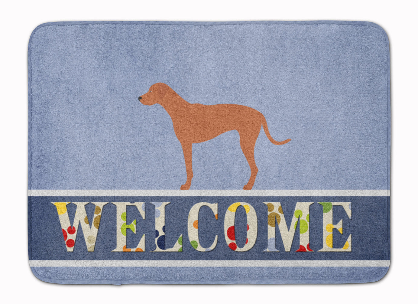 Rhodesian Ridgeback Welcome Memory Foam Kitchen Mat Machine Washable Anti-Fatigue Cushion Comfort Bath or Kitchen Rug