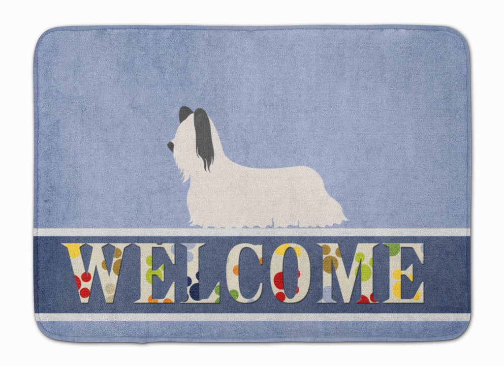 Skye Terrier Welcome Memory Foam Kitchen Mat Machine Washable Anti-Fatigue Cushion Comfort Bath or Kitchen Rug