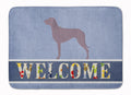Weimaraner Welcome Memory Foam Kitchen Mat Machine Washable Anti-Fatigue Cushion Comfort Bath or Kitchen Rug