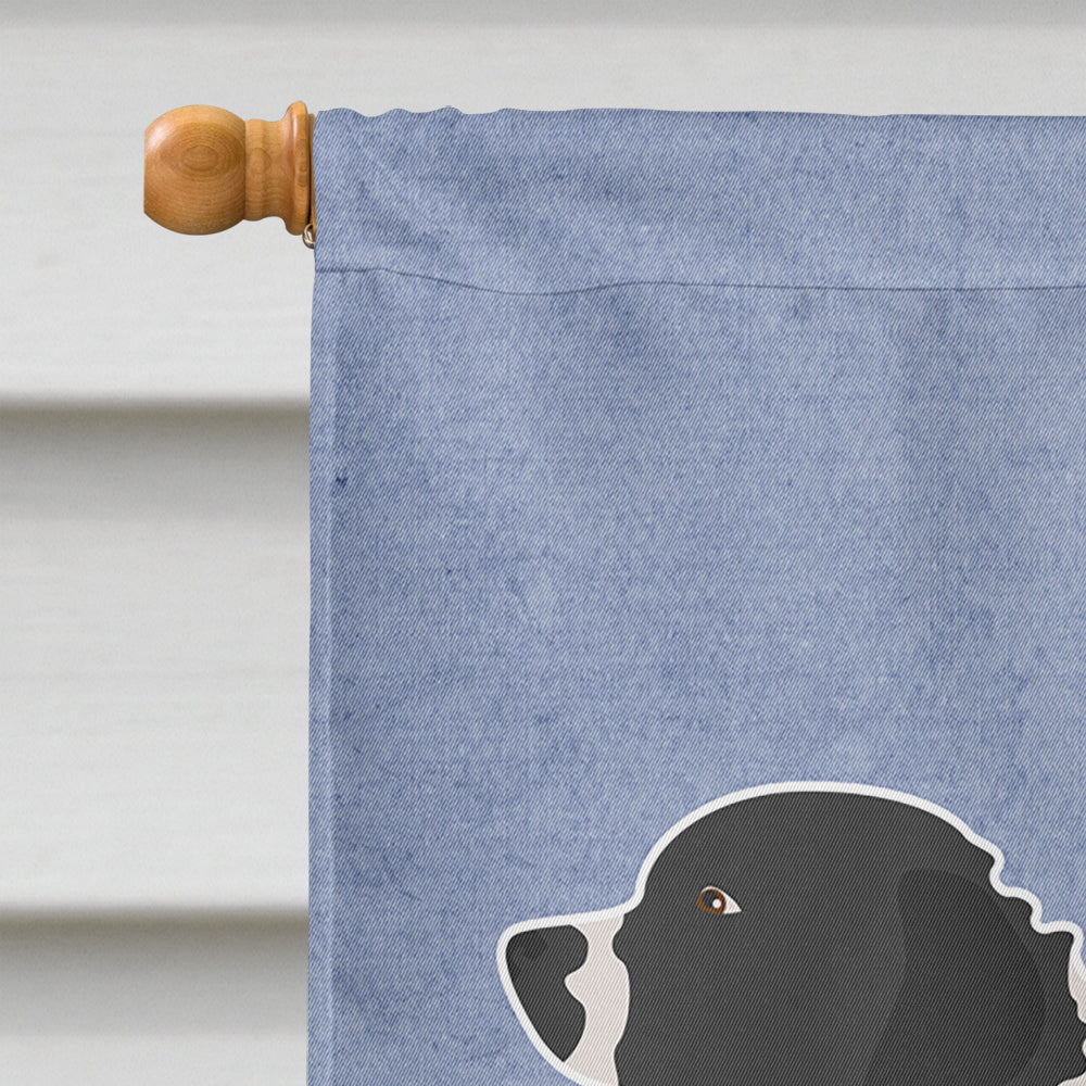 Wetterhoun Frisian Water Dog House Flag 28x40 Porch Sleeve Pole Decorative Outside Yard Banner Artwork Wall Hanging, Polyester