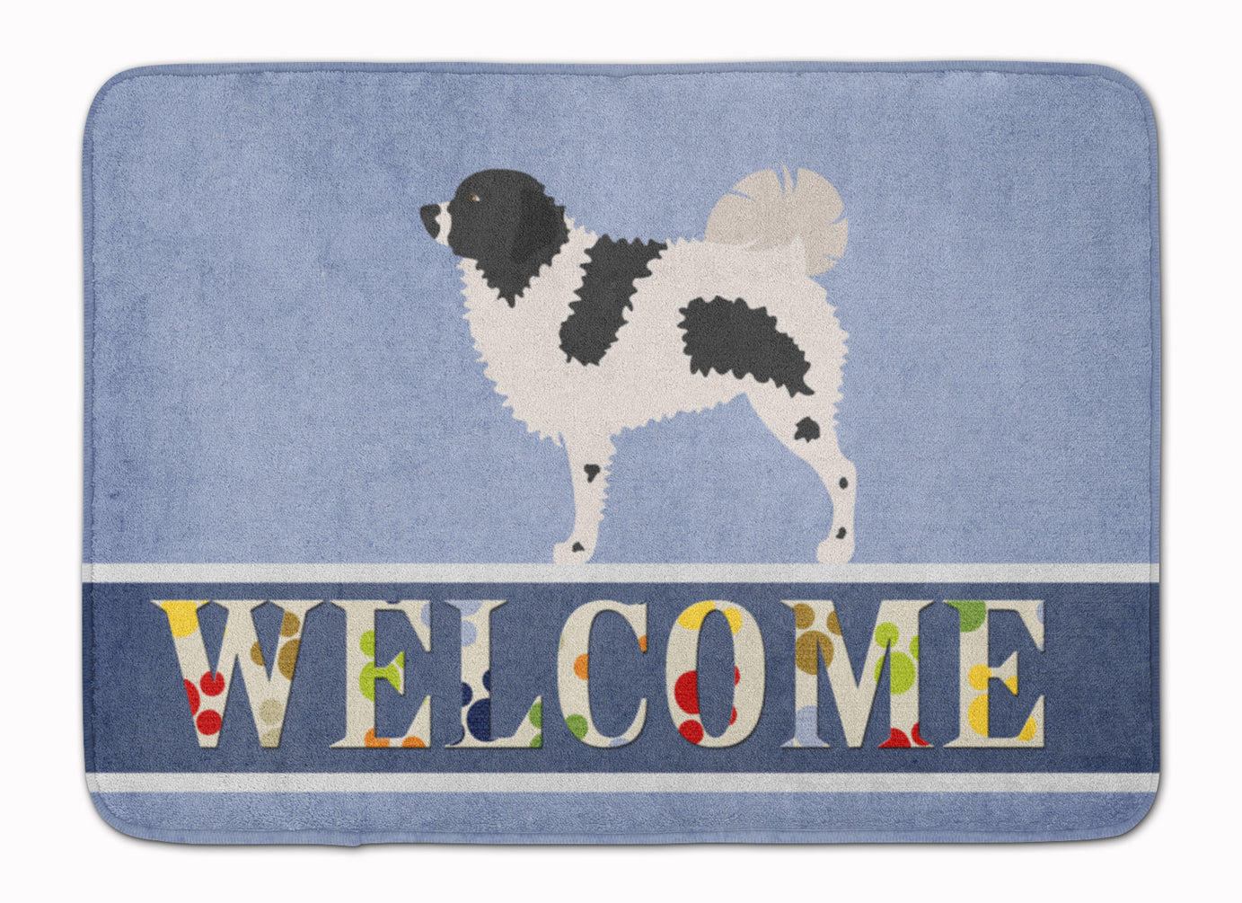 Wetterhoun Frisian Water Dog Memory Foam Kitchen Mat Machine Washable Anti-Fatigue Cushion Comfort Bath or Kitchen Rug