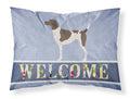 German Shorthaired Pointer Welcome Standard Pillowcase Lightweight Super Soft Easy Care Decorative Artwork Pillowcase, Standard