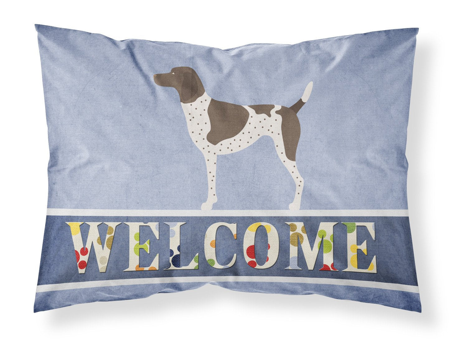 German Shorthaired Pointer Welcome Standard Pillowcase Lightweight Super Soft Easy Care Decorative Artwork Pillowcase, Standard