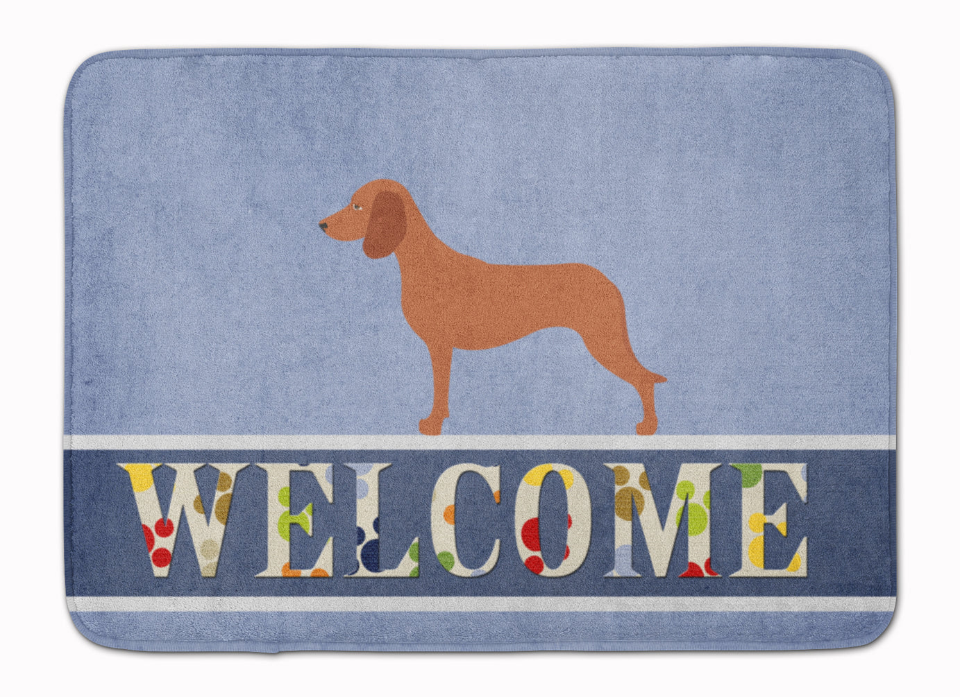 Bavarian Mountian Hound Welcome Memory Foam Kitchen Mat Machine Washable Anti-Fatigue Cushion Comfort Bath or Kitchen Rug
