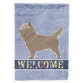 Cairn Terrier Welcome House Flag 28x40 Porch Sleeve Pole Decorative Outside Yard Banner Artwork Wall Hanging, Polyester