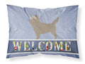 Cairn Terrier Welcome Standard Pillowcase Lightweight Super Soft Easy Care Decorative Artwork Pillowcase, Standard
