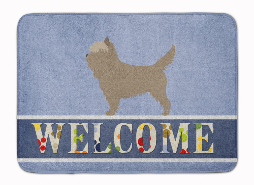 Cairn Terrier Welcome Memory Foam Kitchen Mat Machine Washable Anti-Fatigue Cushion Comfort Bath or Kitchen Rug