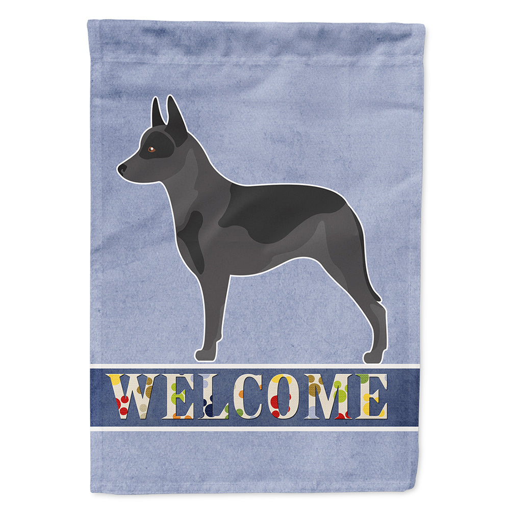 Australian Cattle Dog Welcome House Flag 28x40 Porch Sleeve Pole Decorative Outside Yard Banner Artwork Wall Hanging, Polyester