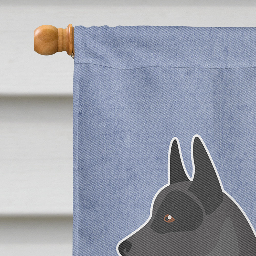 Australian Cattle Dog Welcome House Flag 28x40 Porch Sleeve Pole Decorative Outside Yard Banner Artwork Wall Hanging, Polyester