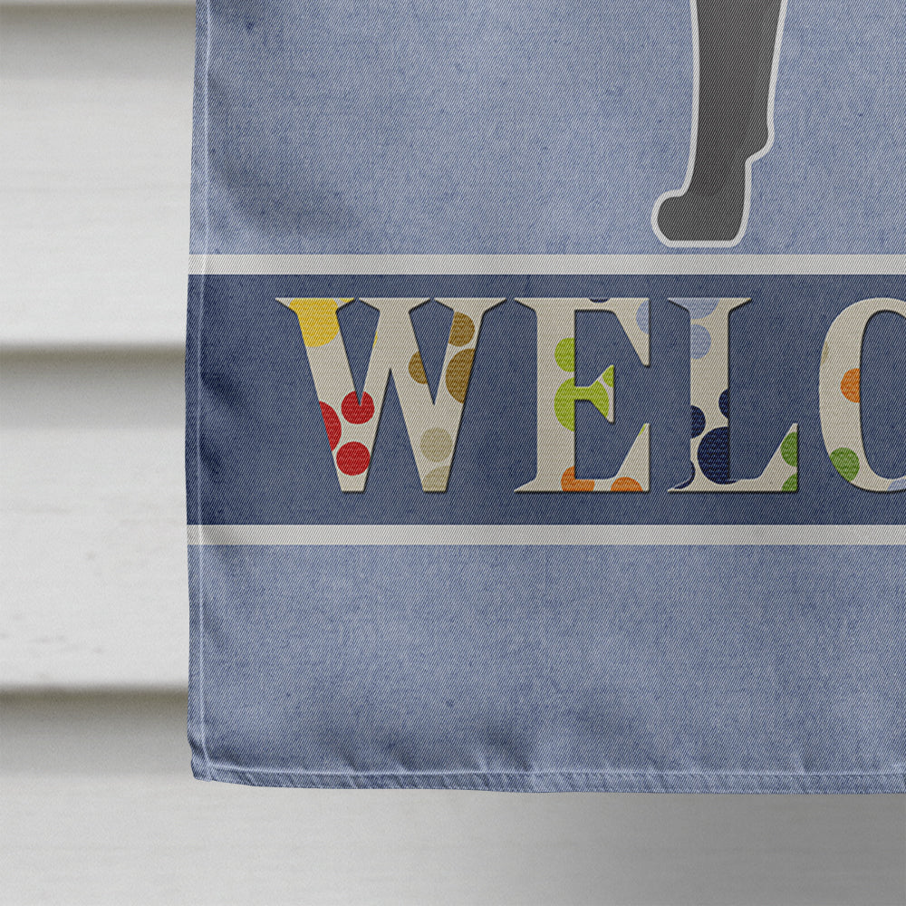 Australian Cattle Dog Welcome House Flag 28x40 Porch Sleeve Pole Decorative Outside Yard Banner Artwork Wall Hanging, Polyester