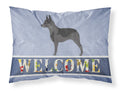 Australian Cattle Dog Welcome Standard Pillowcase Lightweight Super Soft Easy Care Decorative Artwork Pillowcase, Standard