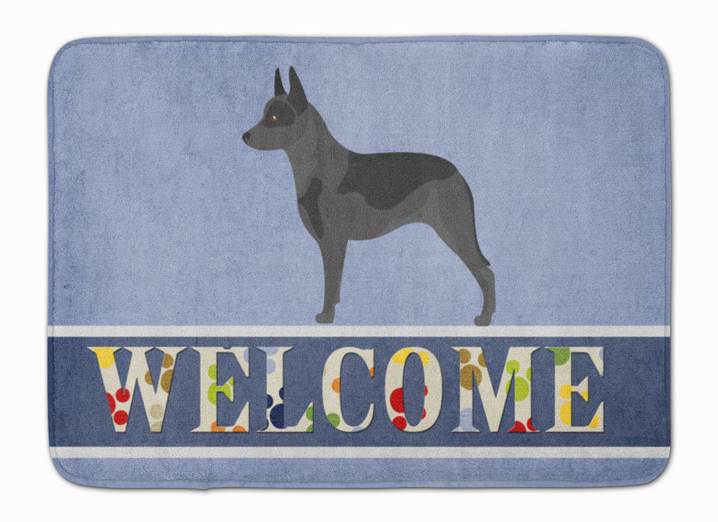 Australian Cattle Dog Welcome Memory Foam Kitchen Mat Machine Washable Anti-Fatigue Cushion Comfort Bath or Kitchen Rug