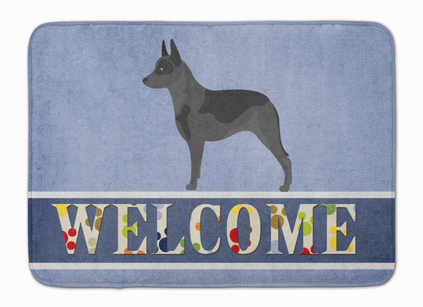 Australian Cattle Dog Welcome Memory Foam Kitchen Mat Machine Washable Anti-Fatigue Cushion Comfort Bath or Kitchen Rug