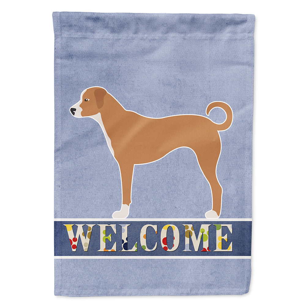 Australian Pinscher Welcome House Flag 28x40 Porch Sleeve Pole Decorative Outside Yard Banner Artwork Wall Hanging, Polyester