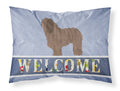Bergamasco Shepherd Welcome Standard Pillowcase Lightweight Super Soft Easy Care Decorative Artwork Pillowcase, Standard
