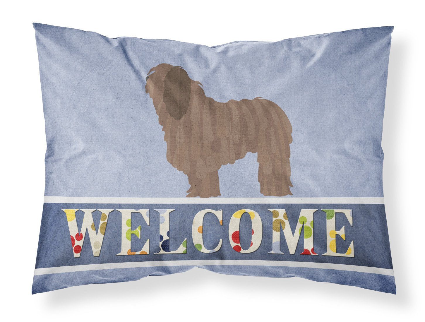 Bergamasco Shepherd Welcome Standard Pillowcase Lightweight Super Soft Easy Care Decorative Artwork Pillowcase, Standard