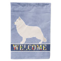 Berger Blanc Suisse Welcome House Flag 28x40 Porch Sleeve Pole Decorative Outside Yard Banner Artwork Wall Hanging, Polyester