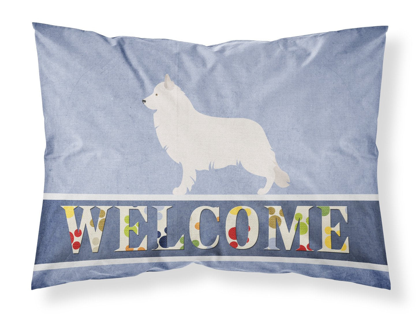 Berger Blanc Suisse Welcome Standard Pillowcase Lightweight Super Soft Easy Care Decorative Artwork Pillowcase, Standard