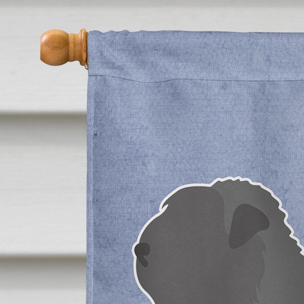 Black Russian Terrier Welcome House Flag 28x40 Porch Sleeve Pole Decorative Outside Yard Banner Artwork Wall Hanging, Polyester