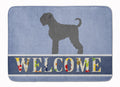 Black Russian Terrier Welcome Memory Foam Kitchen Mat Machine Washable Anti-Fatigue Cushion Comfort Bath or Kitchen Rug