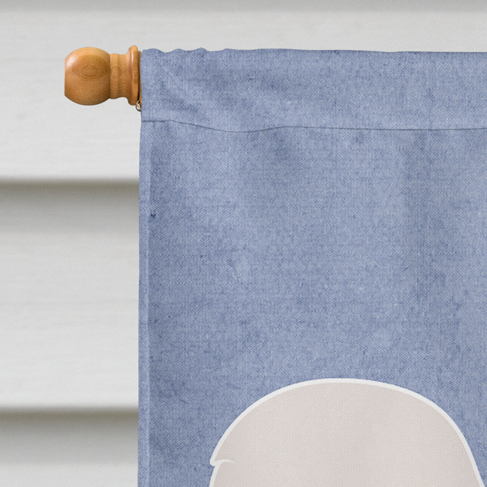 Old English Sheepdog Bobtail House Flag 28x40 Porch Sleeve Pole Decorative Outside Yard Banner Artwork Wall Hanging, Polyester