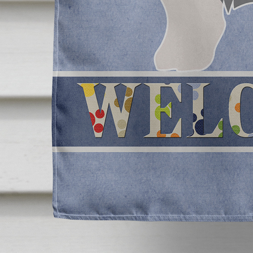 Old English Sheepdog Bobtail House Flag 28x40 Porch Sleeve Pole Decorative Outside Yard Banner Artwork Wall Hanging, Polyester