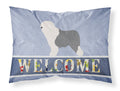 Old English Sheepdog Bobtail Standard Pillowcase Lightweight Super Soft Easy Care Decorative Artwork Pillowcase, Standard