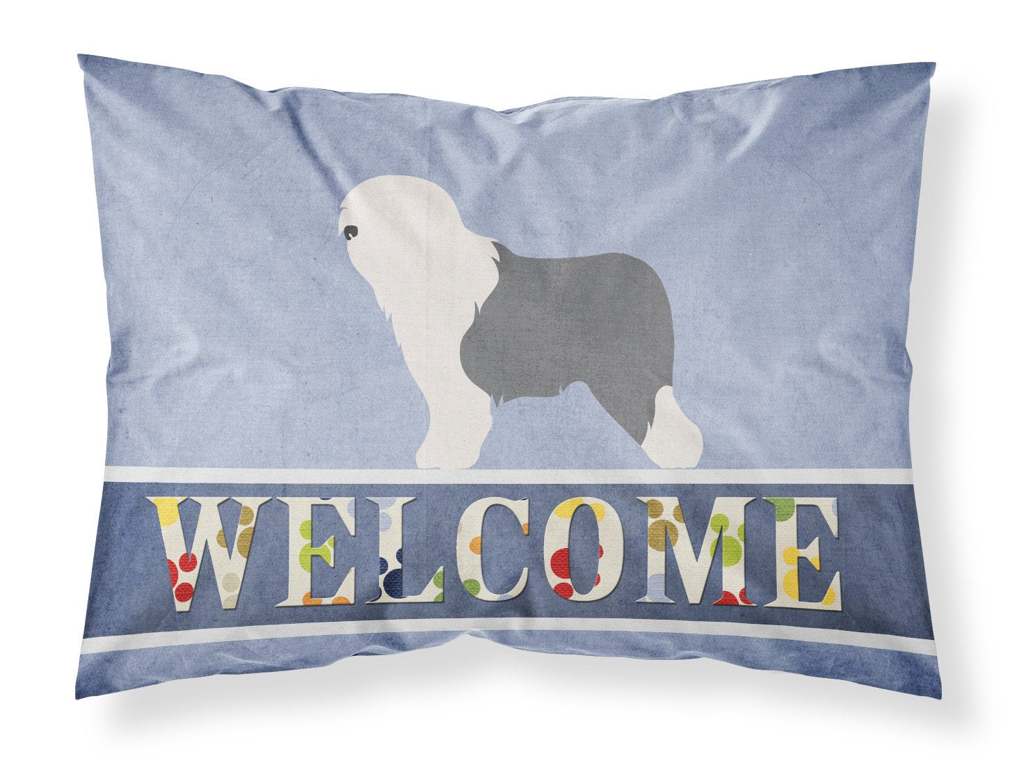 Old English Sheepdog Bobtail Standard Pillowcase Lightweight Super Soft Easy Care Decorative Artwork Pillowcase, Standard