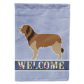 Catalan Sheepdog Welcome House Flag 28x40 Porch Sleeve Pole Decorative Outside Yard Banner Artwork Wall Hanging, Polyester
