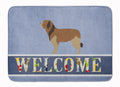 Catalan Sheepdog Welcome Memory Foam Kitchen Mat Machine Washable Anti-Fatigue Cushion Comfort Bath or Kitchen Rug