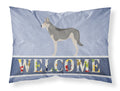 Saarloos Wolfdog Welcome Standard Pillowcase Lightweight Super Soft Easy Care Decorative Artwork Pillowcase, Standard