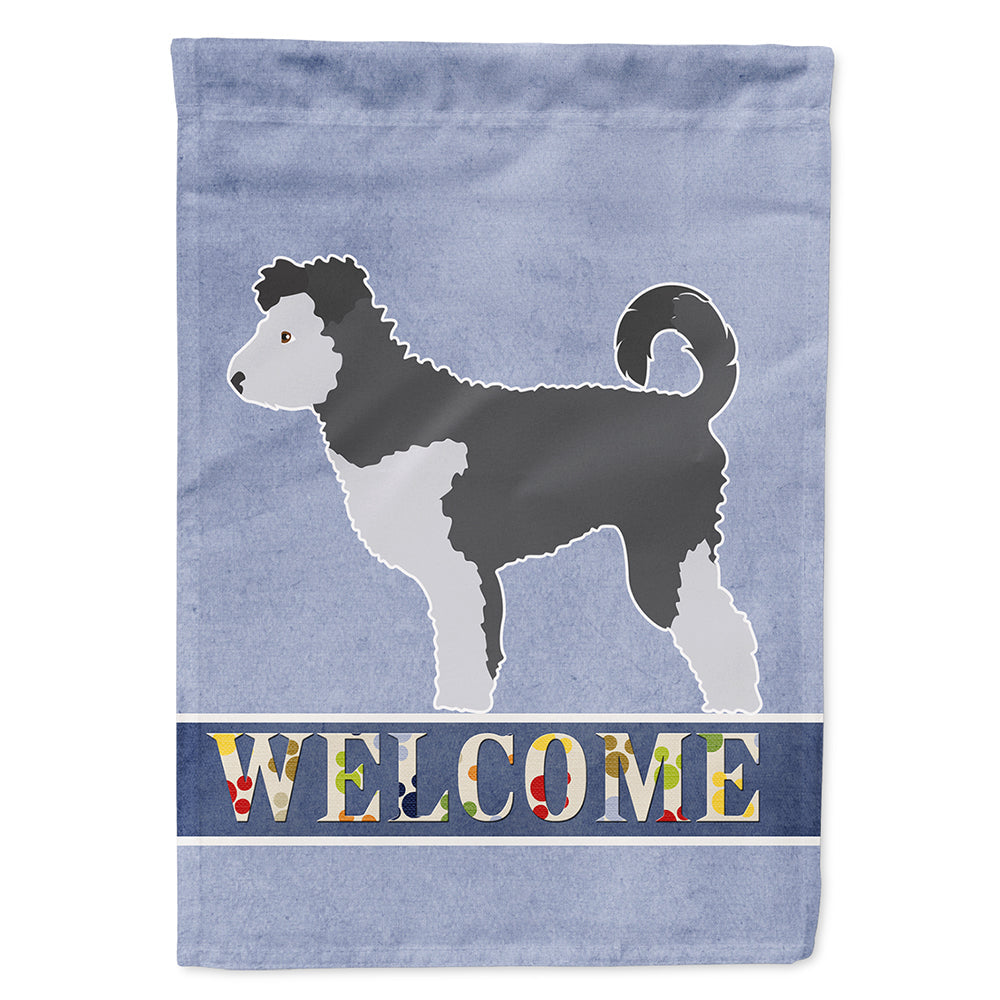Pumi Welcome House Flag 28x40 Porch Sleeve Pole Decorative Outside Yard Banner Artwork Wall Hanging, Polyester